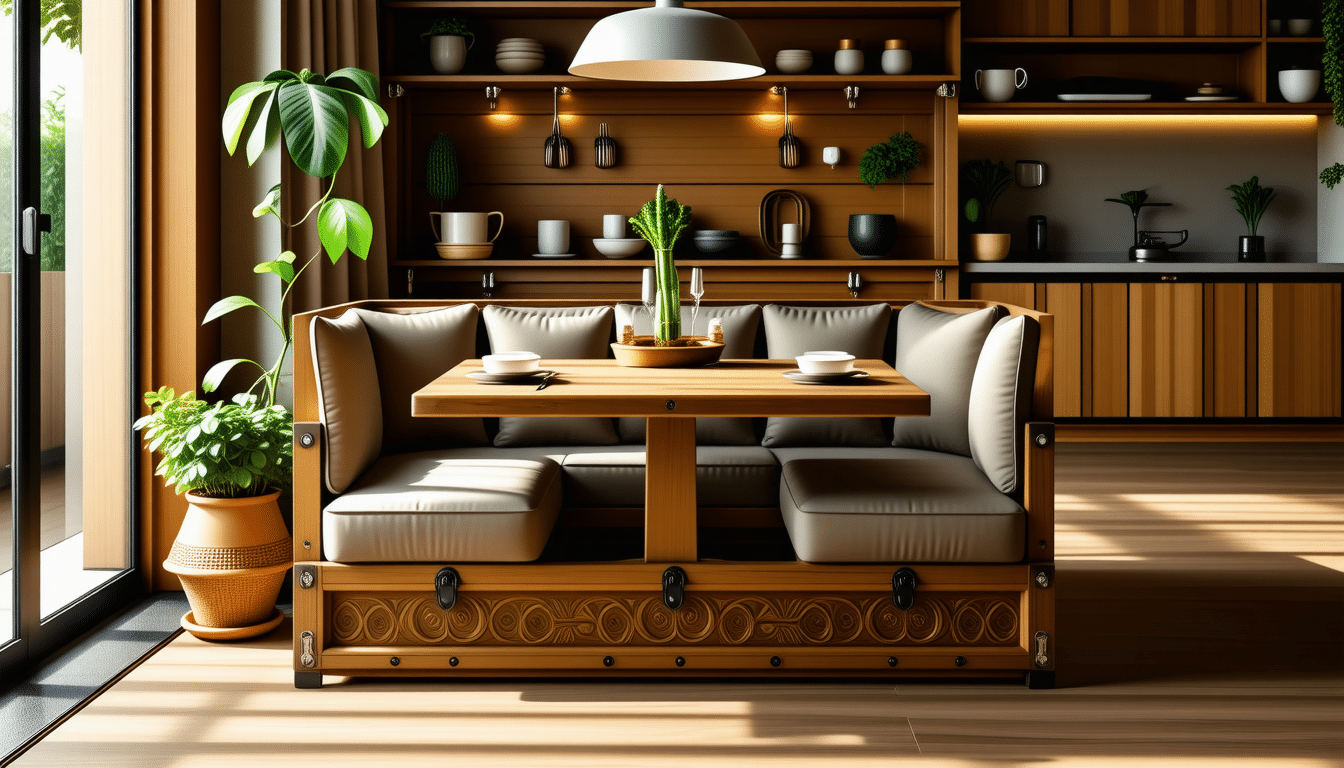 découvrez comment transformer un coffre de rangement en un coin repas pratique et convivial. astuces et idées pour optimiser l'espace et allier rangement et fonctionnalité dans votre intérieur.