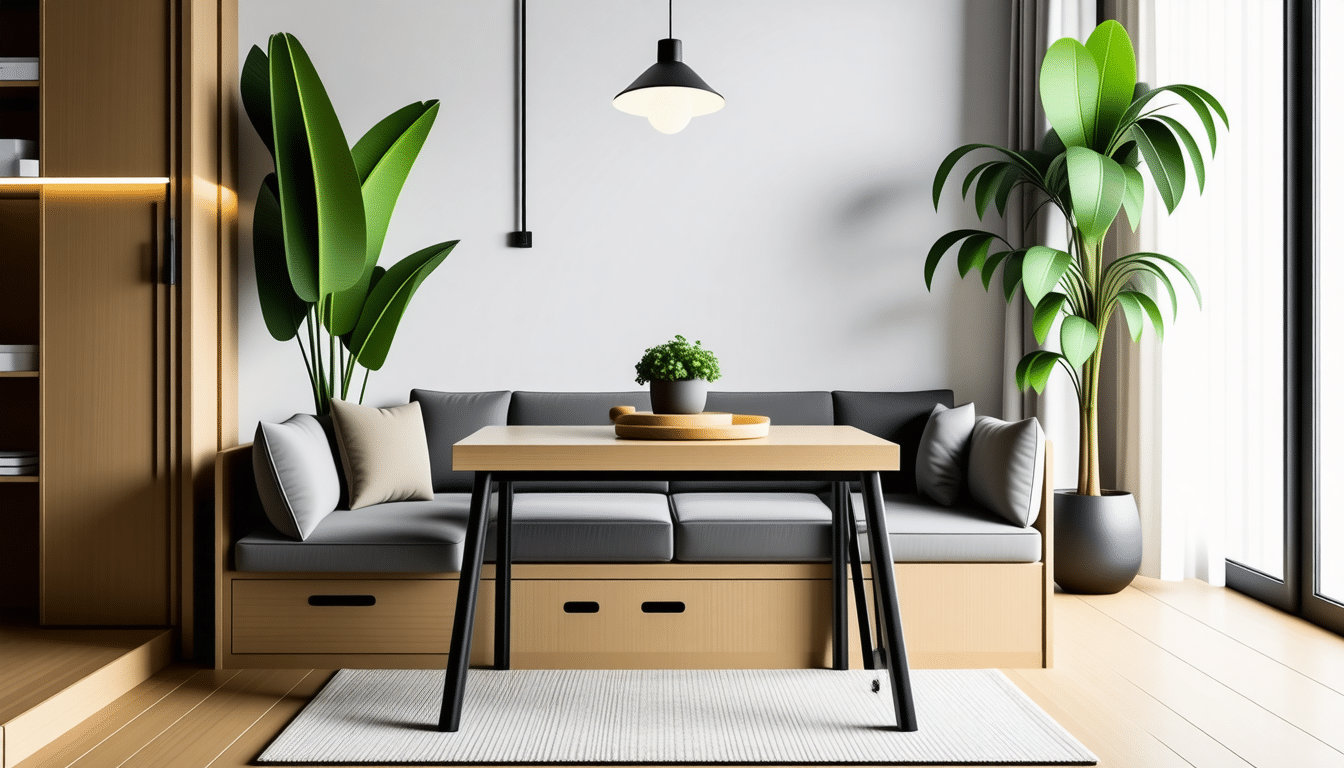 découvrez comment transformer un coffre de rangement en un coin repas pratique et esthétique pour gagner de la place et optimiser votre intérieur.